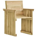 vidaXL Ensemble à manger d'extérieur 7 Pièces Bois de pin imprégné