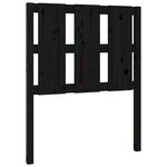 vidaXL Tête de lit Noir 80 5x4x100 cm Bois massif de pin