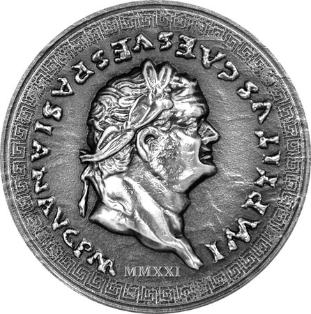 Pièce de monnaie en Argent 5 Dollars g 31.1 (1 oz) Millésime 2021 Roman Empire TITUS