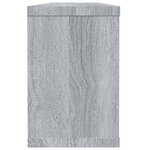 vidaXL Étagères murales cube 6 Pièces Sonoma gris 60x15x23 cm Bois