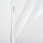 Etui de 100 pochettes perforées ouverte 2 côtés PP lisse 6/100e EXACOMPTA