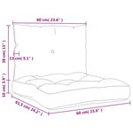 vidaXL Coussins de palette lot de 2 vert vif tissu