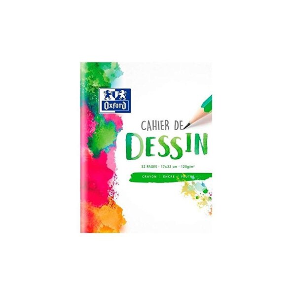 OXFORD Cahier de dessin SCHOOL 32 pages 17x22cm