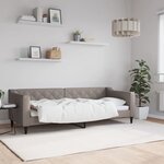 vidaXL Lit de repos taupe 80x200 cm tissu