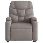 vidaXL Fauteuil inclinable électrique Taupe Tissu