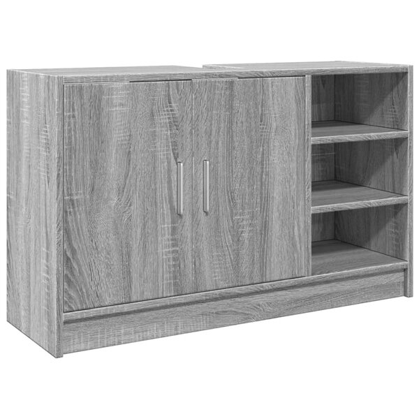 vidaXL Armoire d'évier sonoma gris 90x29x55 cm bois d'ingénierie