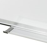 vidaXL Tableau blanc magnétique effaçable à sec Blanc 90x60 cm Acier