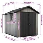 Keter Abri de jardin Oakland 759 anthracite