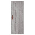 vidaXL Buffet haut Sonoma gris 34 5x34x180 cm Bois d'ingénierie