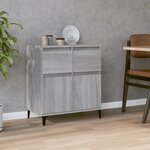 vidaXL Buffet Sonoma gris 60x35x70 cm Bois d'ingénierie