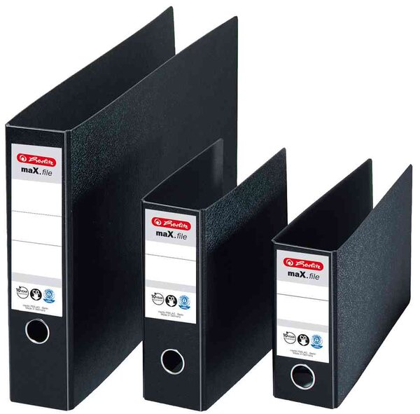 classeur en carton rigide maX.file, A5 à l'ita- HERLITZ