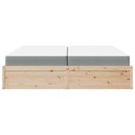 vidaXL Lit avec matelas 200x200 cm bois massif de pin