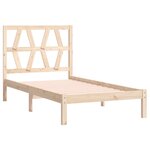 vidaXL Cadre de lit Bois de pin massif 90x200 cm