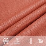 vidaXL Voile d'ombrage 160 g/m² Terre cuite 5x5 m PEHD