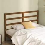 vidaXL Tête de lit Marron miel 156x4x100 cm Bois massif de pin