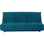 Banquette clic clac 3 places - Bleu canard -193 x 92 cm - LENA