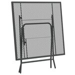 vidaXL Mobilier à dîner de jardin 3 Pièces Maille Métal Anthracite