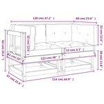 vidaXL Canapés d'angle et coussins 2Pièces marron miel bois de pin massif