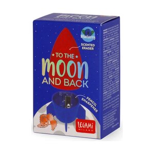 Legami PSROK0001 - Taille-crayon avec gomme - To The Moon And Back