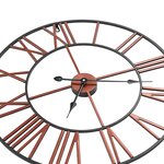 vidaXL Horloge murale Métal 58 cm Rouge