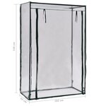 vidaXL Serre à tomates 102x52x150 cm