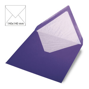 Enveloppe carrée FSC Mix Credit violet 140x140mm 90g / m² 5 pièces