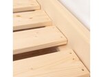 Lit cabane enfant en bois massif Naturel vernis - 90 x 200 cm