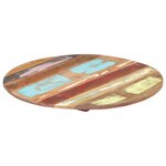vidaXL Dessus de table rond 50 cm 15-16 mm Bois de récupération