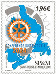Timbre Saint Pierre et Miquelon - Rotary International - Conférence District 7815