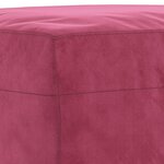 vidaXL Ensemble de canapés 3 Pièces avec coussins Rouge bordeaux Velours