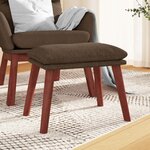 vidaXL Repose-pied Marron 45x29 5x35 cm Tissu