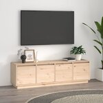 vidaXL Meuble TV 156x37x45 cm Bois de pin massif