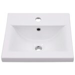 vidaXL Ensemble de meubles de salle de bain Noir Aggloméré