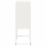 vidaXL Buffet blanc 68 5x38 5x107 cm acier