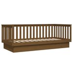 vidaXL Lit de jour Marron miel 80x200 cm Bois de pin massif