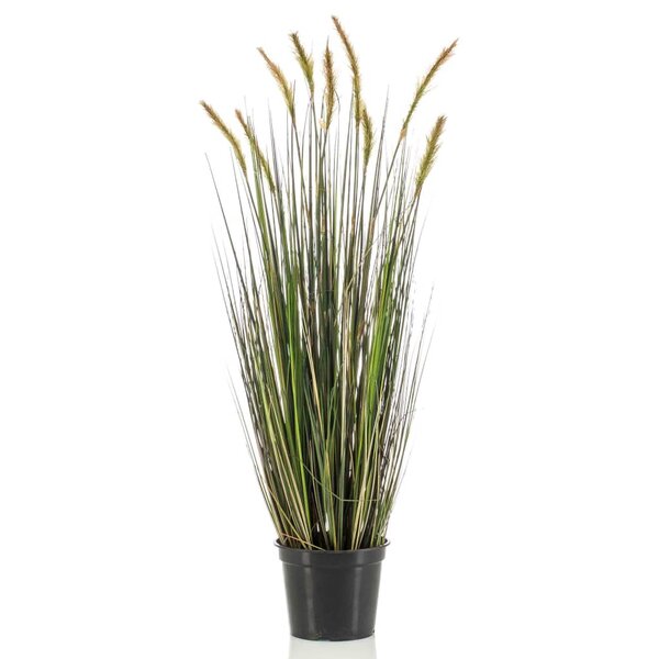 Emerald Herbe de sétaire artificielle pot de plastique Automne 90 cm