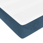 vidaXL Matelas de lit à ressorts ensachés Bleu foncé 120x200x20 cm