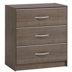 Chambre complète adulte - noyer silver - 140 x 190 cm