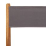 vidaXL Ensemble de bistro 3 Pièces anthracite tissu et bois massif