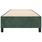 vidaXL Cadre de lit Vert foncé 90x200 cm Velours