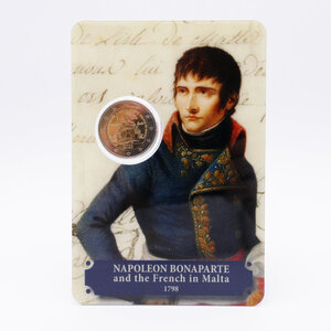 2 euros commémorative Malte 2023 coffret BU - Napoléon Bonaparte.