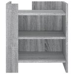 vidaXL Table de chevet sonoma gris 45x50x50 cm bois d'ingénierie