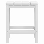 vidaXL Chaises de jardin Adirondack avec table PEHD Blanc