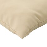 vidaXL Coussins de palette lot de 3 beige tissu oxford