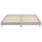 vidaXL Cadre de lit sonoma gris 120x200 cm bois d'ingénierie