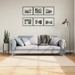 vidaXL Tapis HUARTE à poils courts doux et lavable beige 160x160 cm