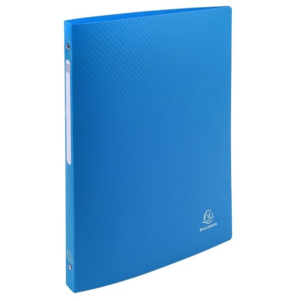 Classeur souple 4 anneaux dos 20 mm A4 bleu x 20 EXACOMPTA