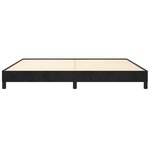 vidaXL Cadre de Lit Noir 200x200 cm Velours