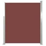vidaXL Auvent latéral rétractable de patio 160 x 300 cm Marron