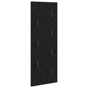 vidaXL Porte-manteau mural Montage mural Chêne noir 30 x 1 5 x 80 cm